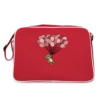 Kinder - Retro Tasche - Rot/Weiß - Hinten