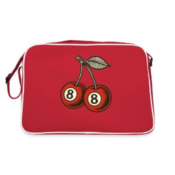 Piscine à 8 balles - Sac Retro - rouge/blanc - Dos