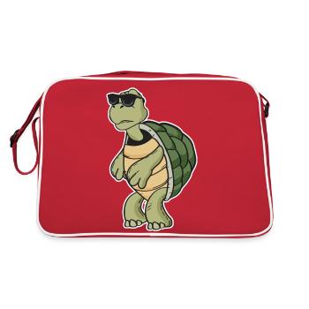Turtle - Retro Bag - red/white - Back