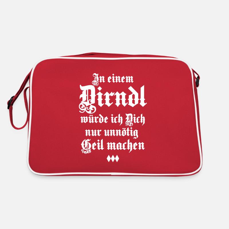 32 In einem Dirndl Dich unnötig geil machen 1c Retro Tasche