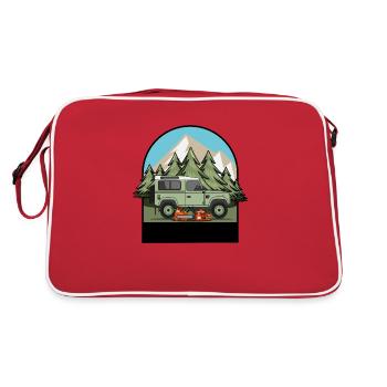 Bûcheron - Votre nom - Sac Retro - rouge/blanc - Dos