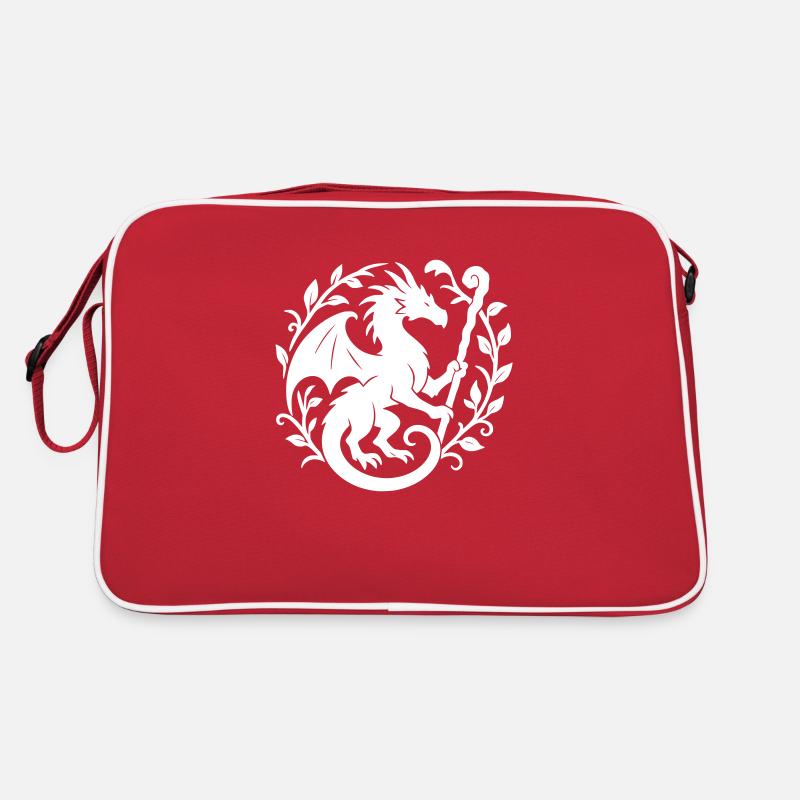 Druide Dragon (blanc) Sac Retro