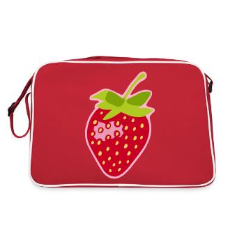 Strawberry - Retro Bag - red/white - Back