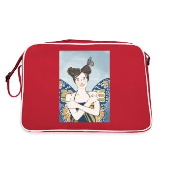 Papillon - Sac Retro - rouge/blanc - Dos