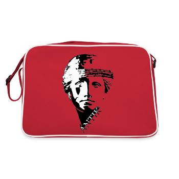 ANTIK - Retro Tasche - Rot/Weiß - Hinten