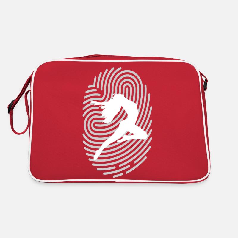 Dancing Dance Music - Retro Bag - red/white