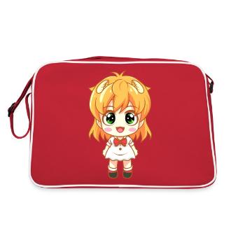 Manga Bande Dessinée Fille - Sac Retro - rouge/blanc - Dos