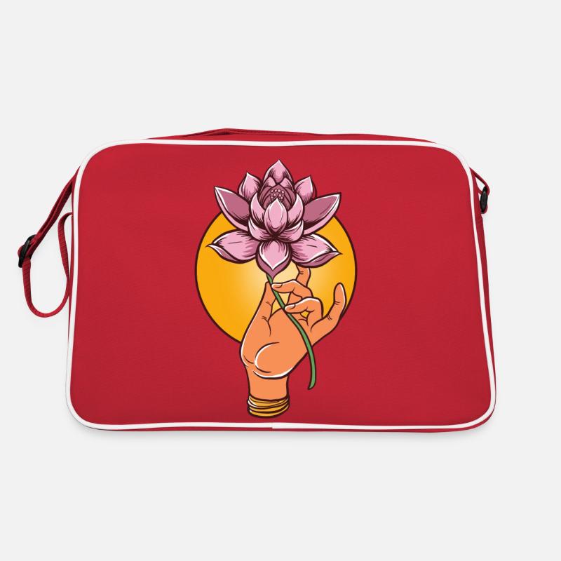 Buddha Mönch Namaste Buddhismus I Geschenk Retro Tasche