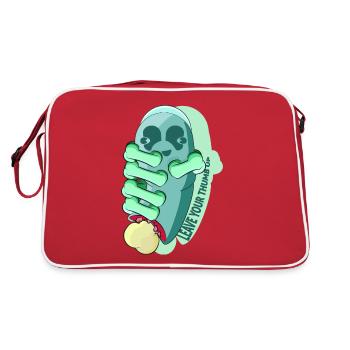 POUCE - Sac Retro - rouge/blanc - Dos