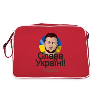 Zelenskyi Slava Ukraini - Retro Bag - red/white - Back