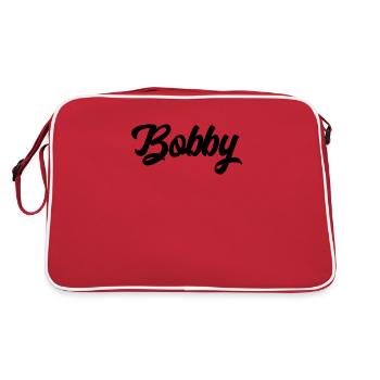 Bobby Custom Text Nom d’anniversaire - Sac Retro - rouge/blanc - Dos