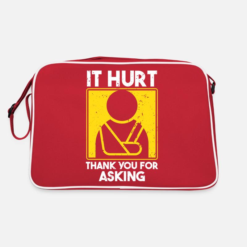 Funny Broken Bone Arm Wrist Elbow Retro Bag