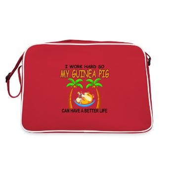 Guinea pig - Retro Bag - red/white - Back