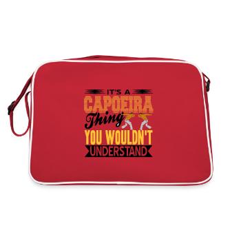 Capoeira - Retro Tasche - Rot/Weiß - Hinten