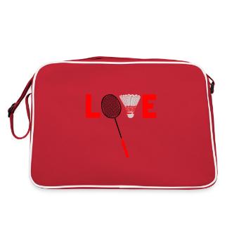 Badminton - Sac Retro - rouge/blanc - Dos