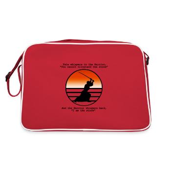 Aikido - Retro Tasche - Rot/Weiß - Hinten