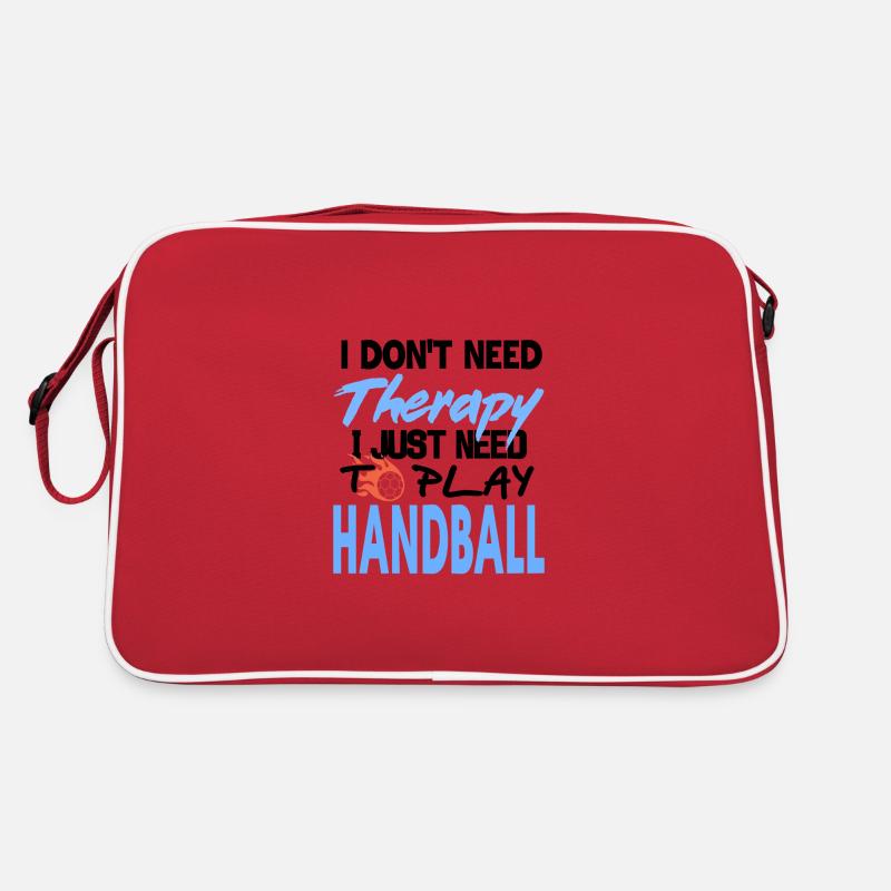 Handball - Retro Tasche - Rot/Weiß