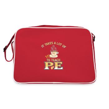 Le prof de l'EPS - Sac Retro - rouge/blanc - Dos