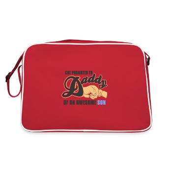 father and son - Retro Bag - red/white - Back