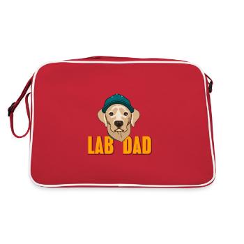 Labrador - Retro Tasche - Rot/Weiß - Hinten