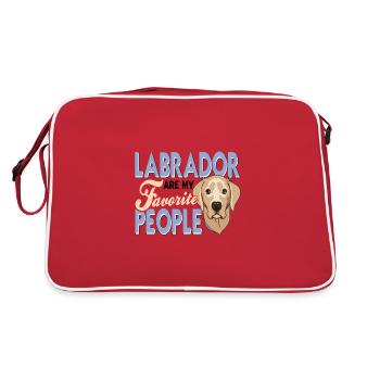 Labrador - Retro Bag - red/white - Back