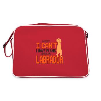 Labrador - Retro Bag - red/white - Back
