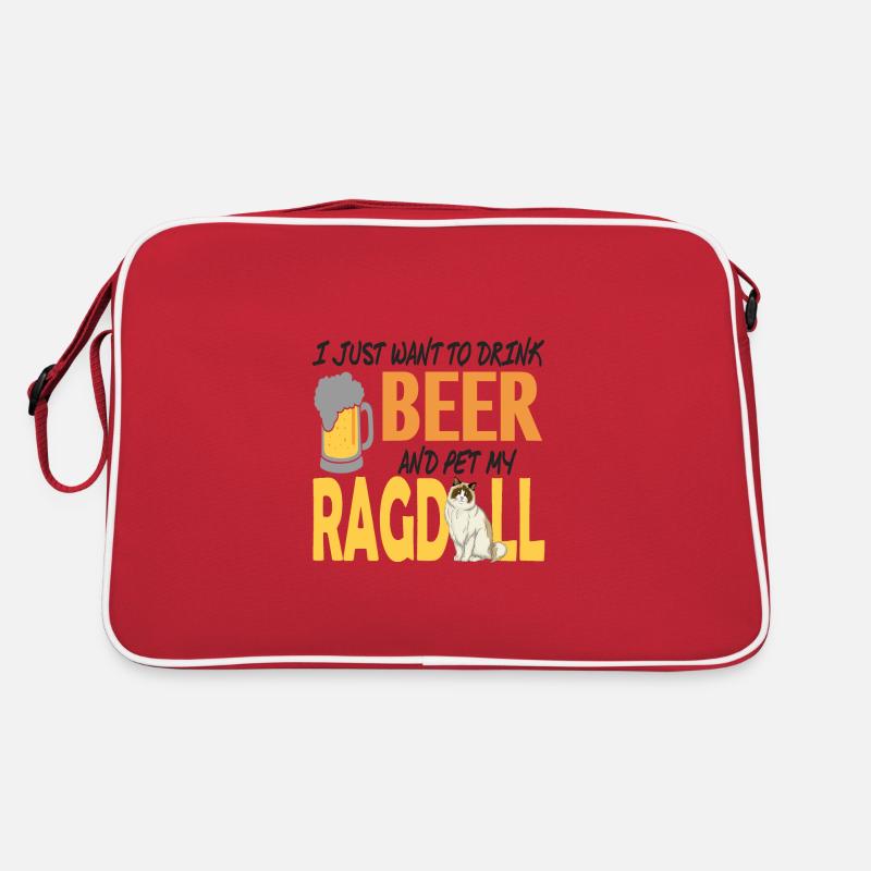 Ragdoll-Katze Retro Tasche