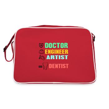 dentist - Retro Bag - red/white - Back
