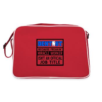 dentist - Retro Bag - red/white - Back