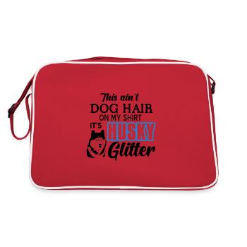 Siberian husky - Retro Bag - red/white - Back