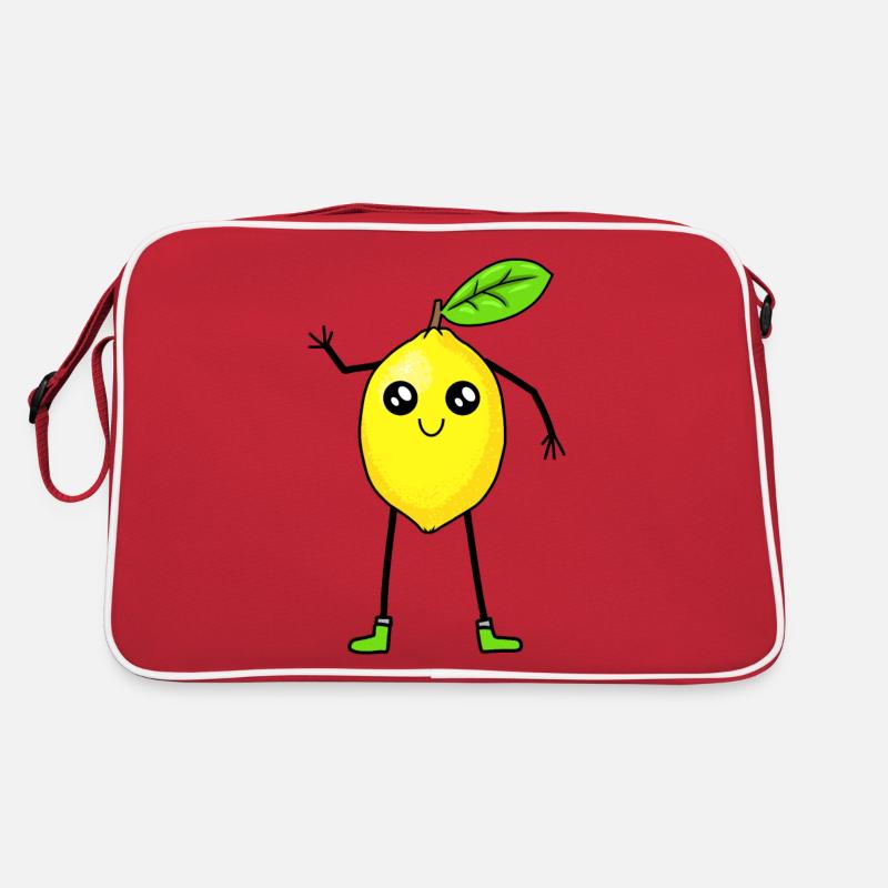 Zitrone Zitronen Frucht Früchte Vitamine Retro Tasche