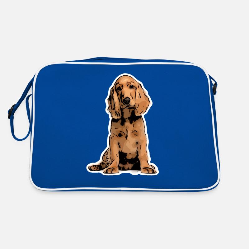 Cocker Spaniel Haustier Design Retro Tasche