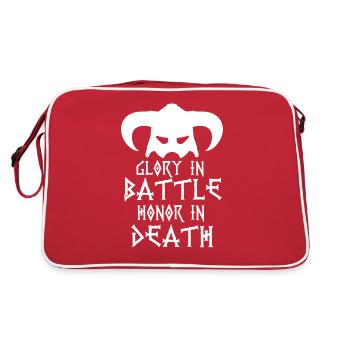 Symbole de la mort viking - Sac Retro - rouge/blanc - Dos