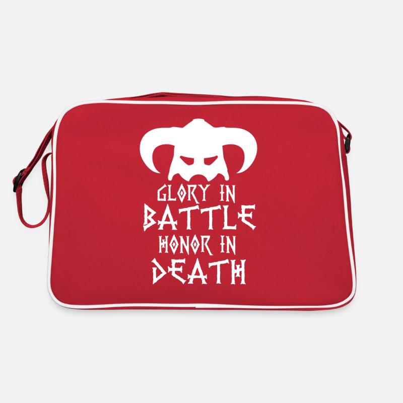 Symbol des Wikinger-Todes Retro Tasche