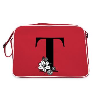 Letter T - Retro Bag - red/white - Back