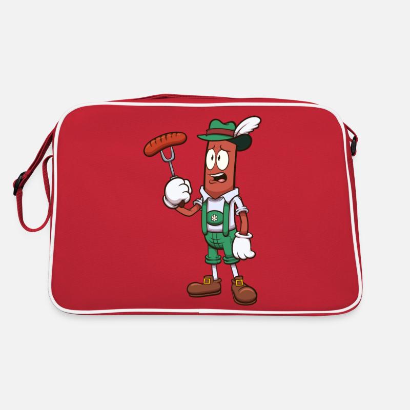 Traurige -Wurst Retro Tasche