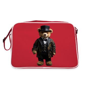 Clothes make the man, even with bears - Retro Bag - red/white - Back
