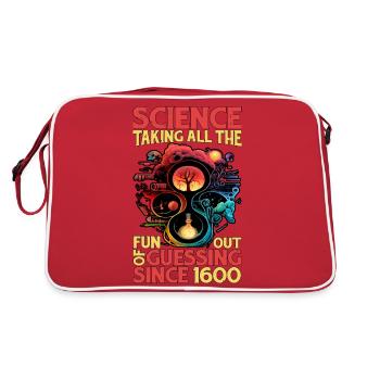 Science, Taking All The Fun Out Of Guessing 13 - Retro Bag - red/white - Back