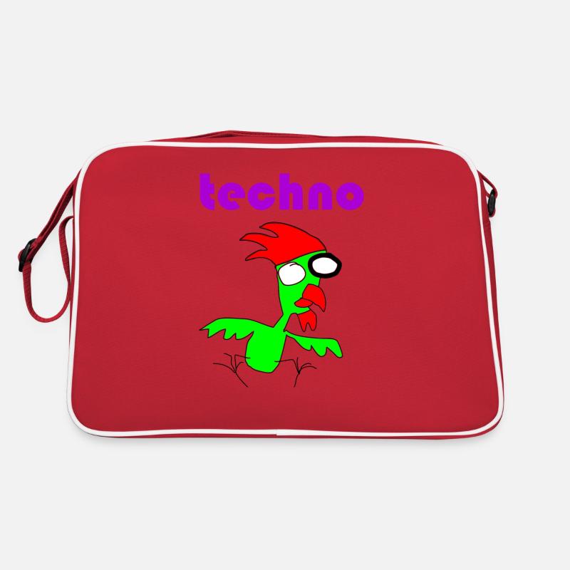 techno huhn Retro Tasche