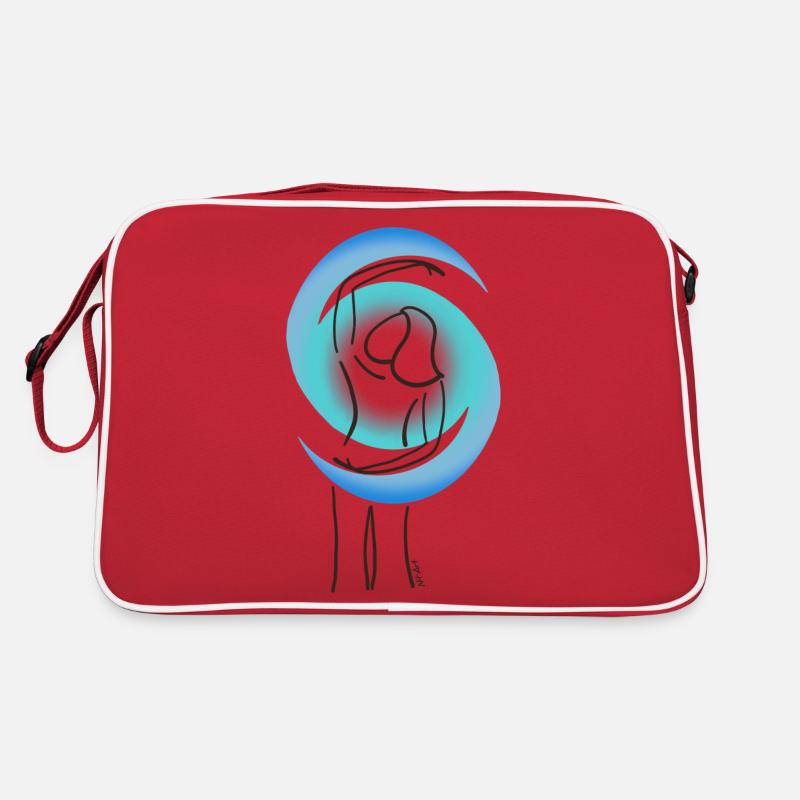 Do in blue - Retro Tasche - Rot/Weiß