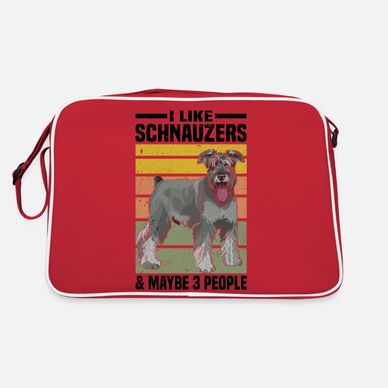 Schnauzer Hunderasse Retro Tasche