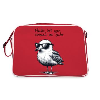 Malle's Only Once a Year Mallorca Seagull Shirt - Retro Bag - red/white - Back