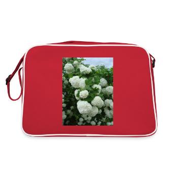 Snowball branches white - Spring - Retro Bag - red/white - Back