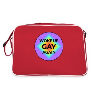 Je me suis réveillé gay à nouveau - Sac Retro - rouge/blanc - Dos