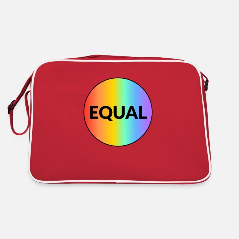 EQUAL - Regenbogen Gay Pride Retro Tasche