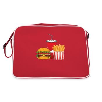 Burger, soda, frites! - Sac Retro - rouge/blanc - Dos