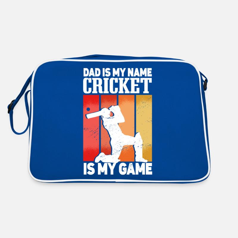 Papa est mon nom Le cricket est mon jeu Sac Retro
