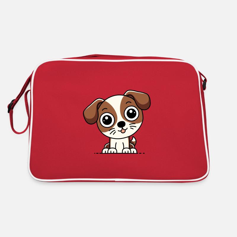 Chien Chibi mignon | Conception de chien de dessin animé mignon Sac Retro