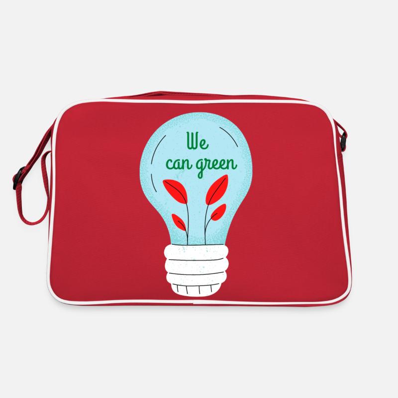 We can green Retro Tasche