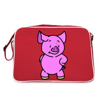 porcelet - Sac Retro - rouge/blanc - Dos